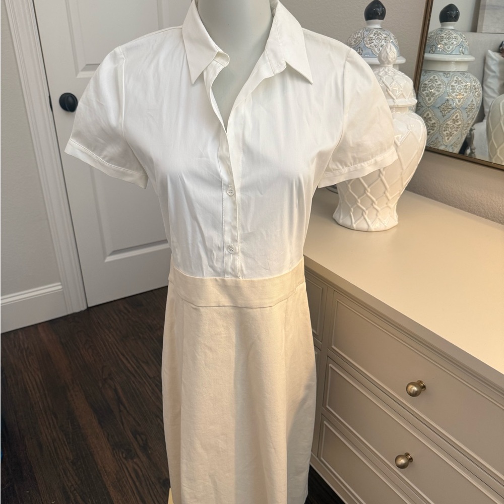 Theory White/Cream Dress US Size 10